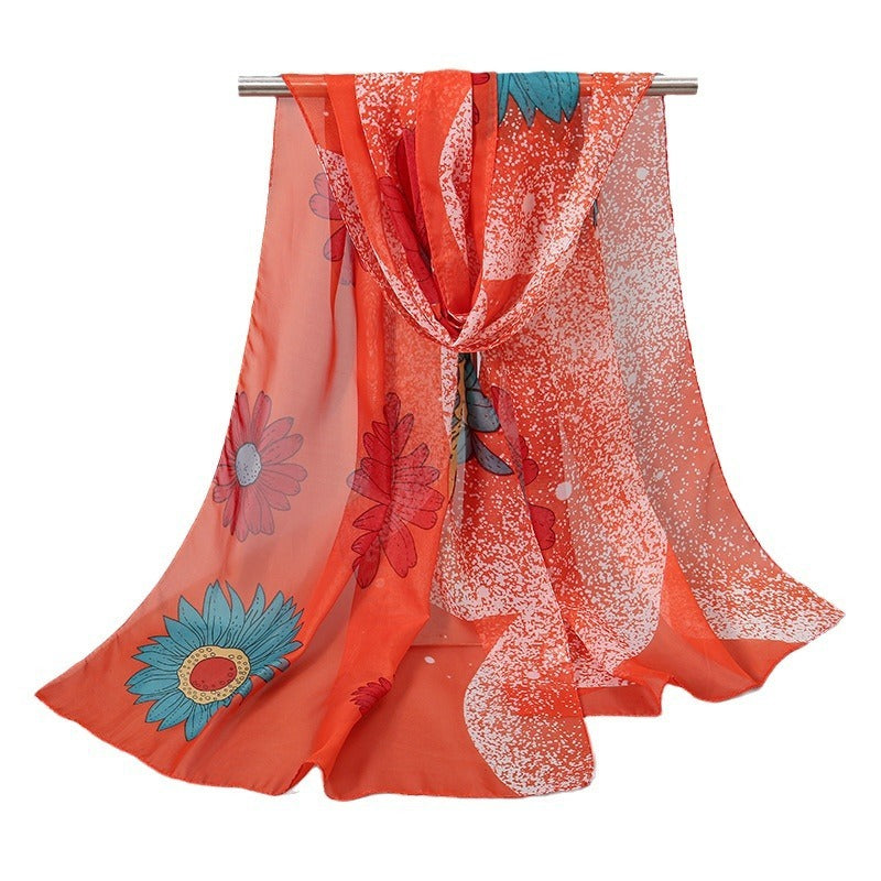 Little Chiffon Small Silk Scarf Scarf For Women