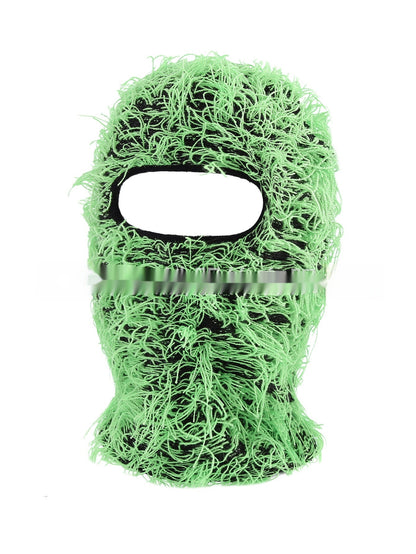 Colorful High Street Hip Hop Street Personality Knit Hat Unisex Warm Mask Hat