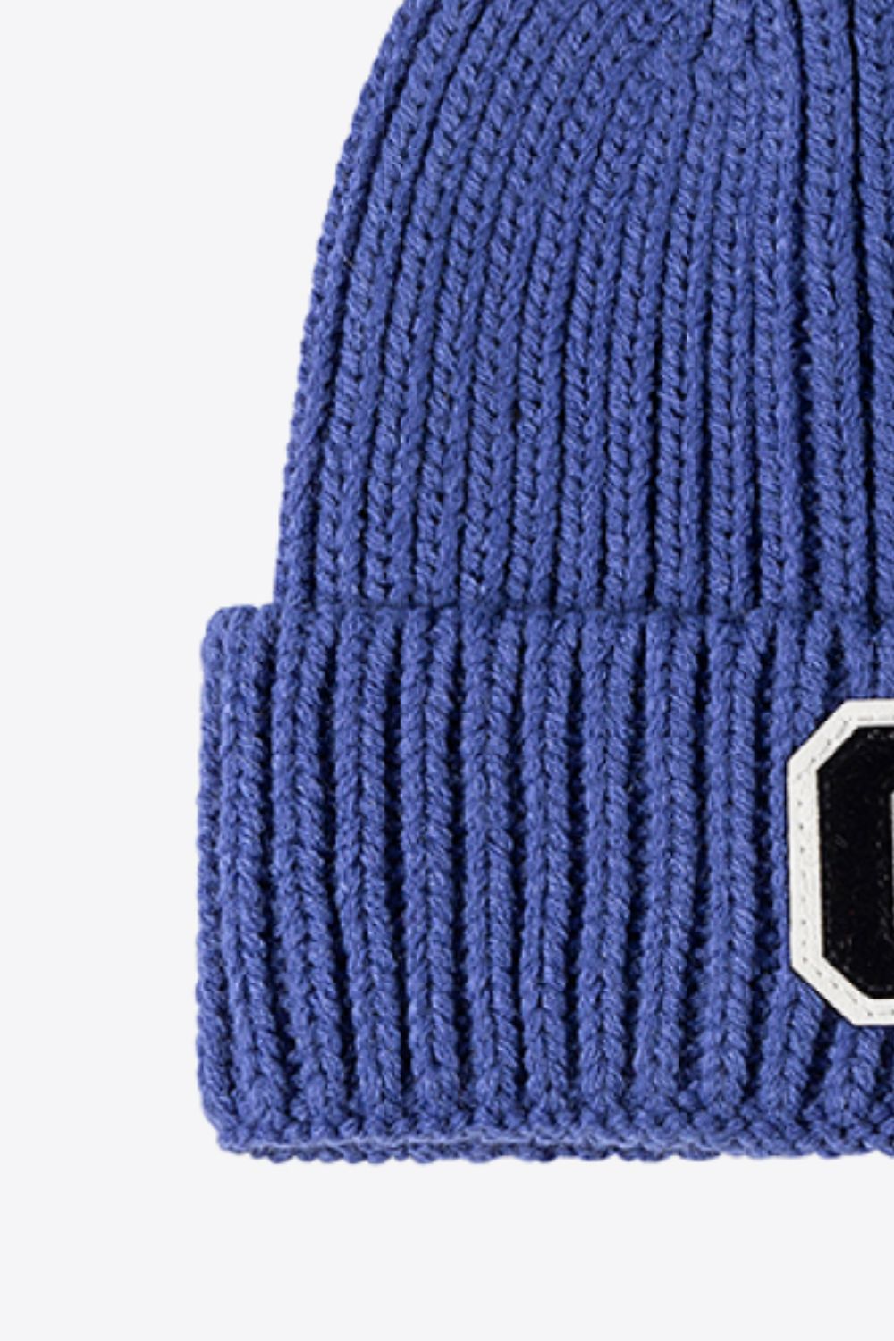 Letter C Patch Cuffed Beanie