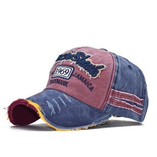 Gradient Color Cheetah Baseball Cap Men Women Plaid Peaked Cap