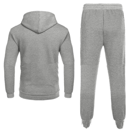 European And American Mens Long Sleeved Trousers Sweater Suit