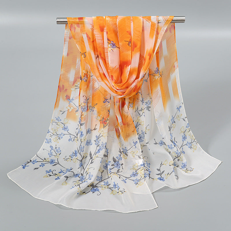 Little Chiffon Small Silk Scarf Scarf For Women