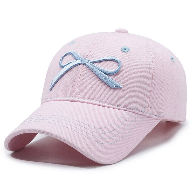 Bowknot Peaked Cap Female Cowboy Sun Protection Baseball Cap