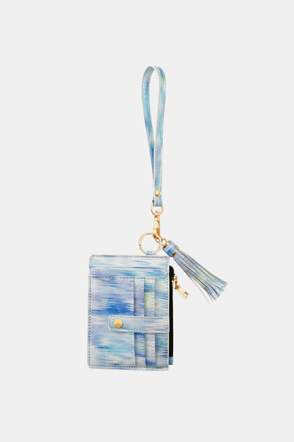 Printed Tassel Keychain with Wallet