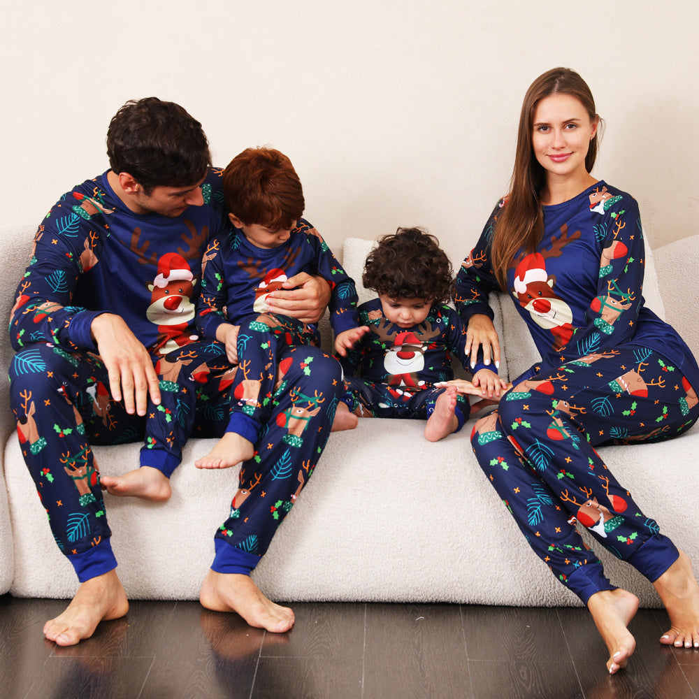 Family Pajamas Suit Baby Christmas Parent-child Pajamas