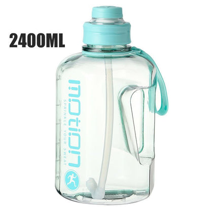 Super Large Capacity Sports Water Bottle Water Cup Male And Female Oversize Drop-resistant Fitness