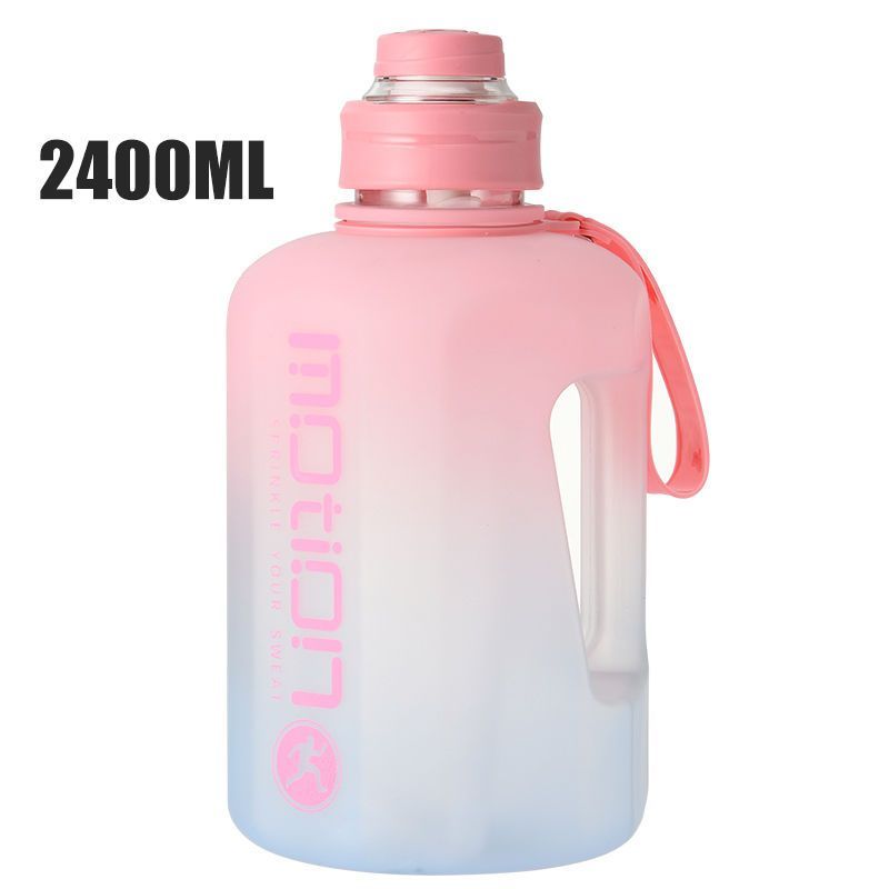 Super Large Capacity Sports Water Bottle Water Cup Male And Female Oversize Drop-resistant Fitness