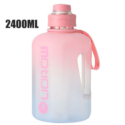 Super Large Capacity Sports Water Bottle Water Cup Male And Female Oversize Drop-resistant Fitness