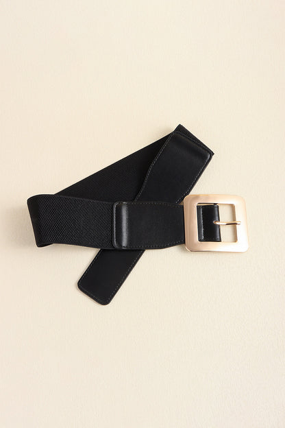 Alloy Buckle PU Leather Belt