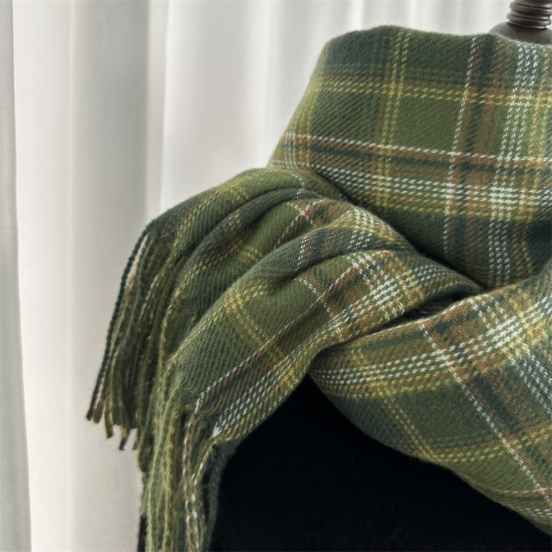 Fashion Plaid Scarf For Women