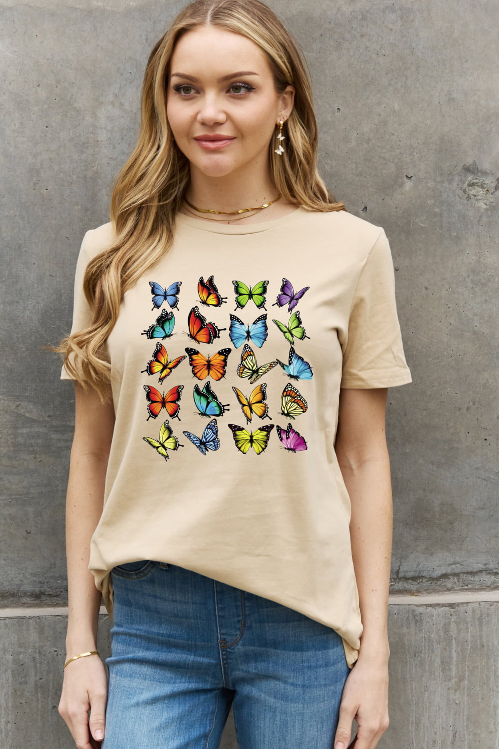 Simply Love Full Size Butterfly Graphic Cotton Tee