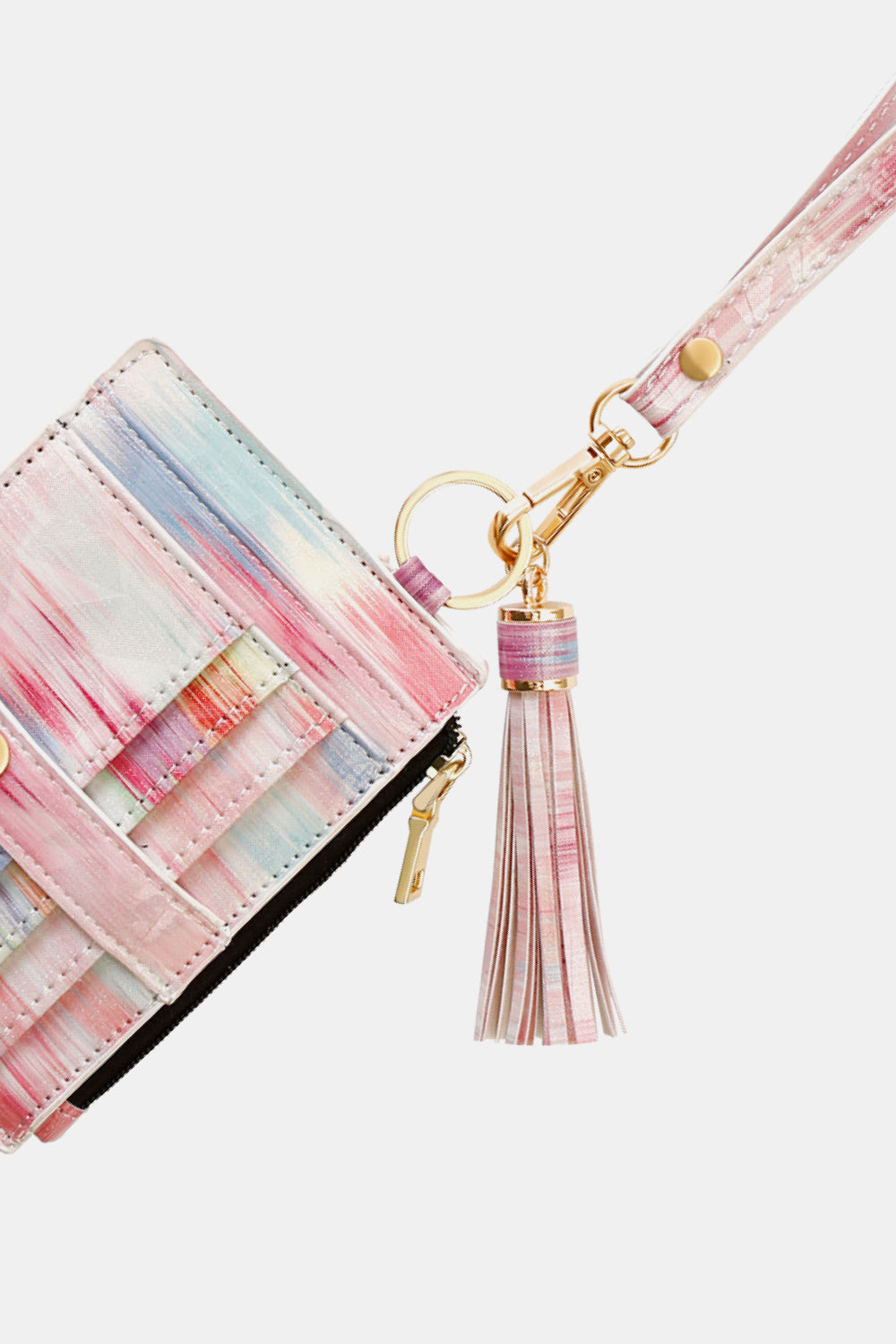 Printed Tassel Keychain with Wallet