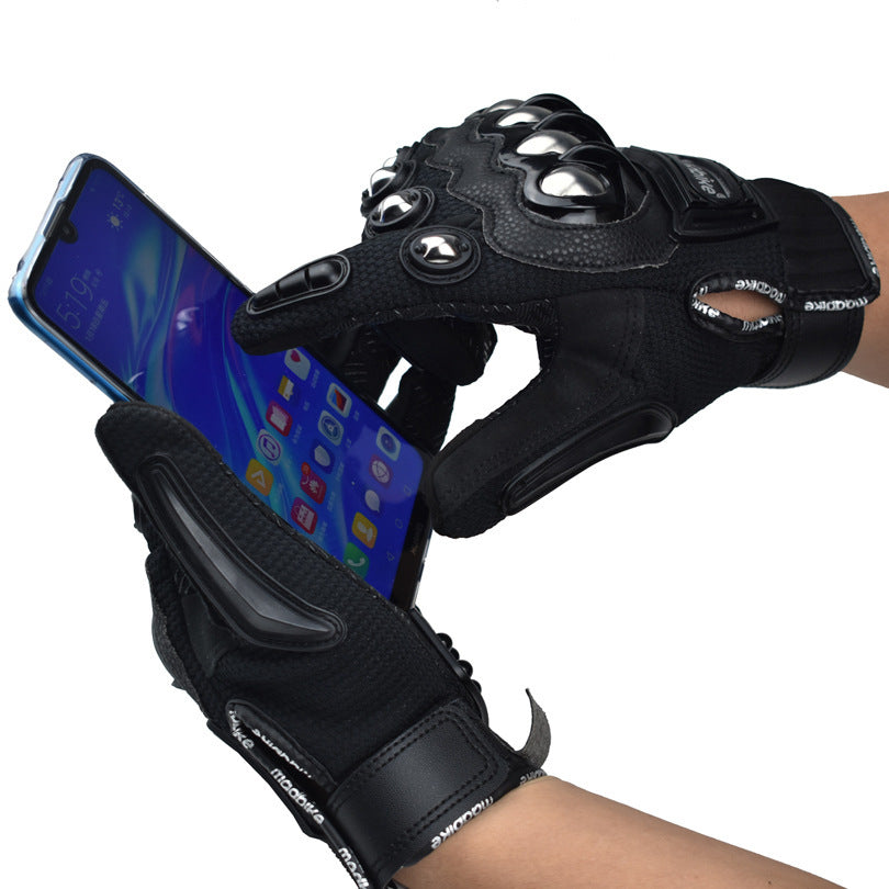 Alloy Protective Riding Gloves Electric Vehicle Protective Gloves